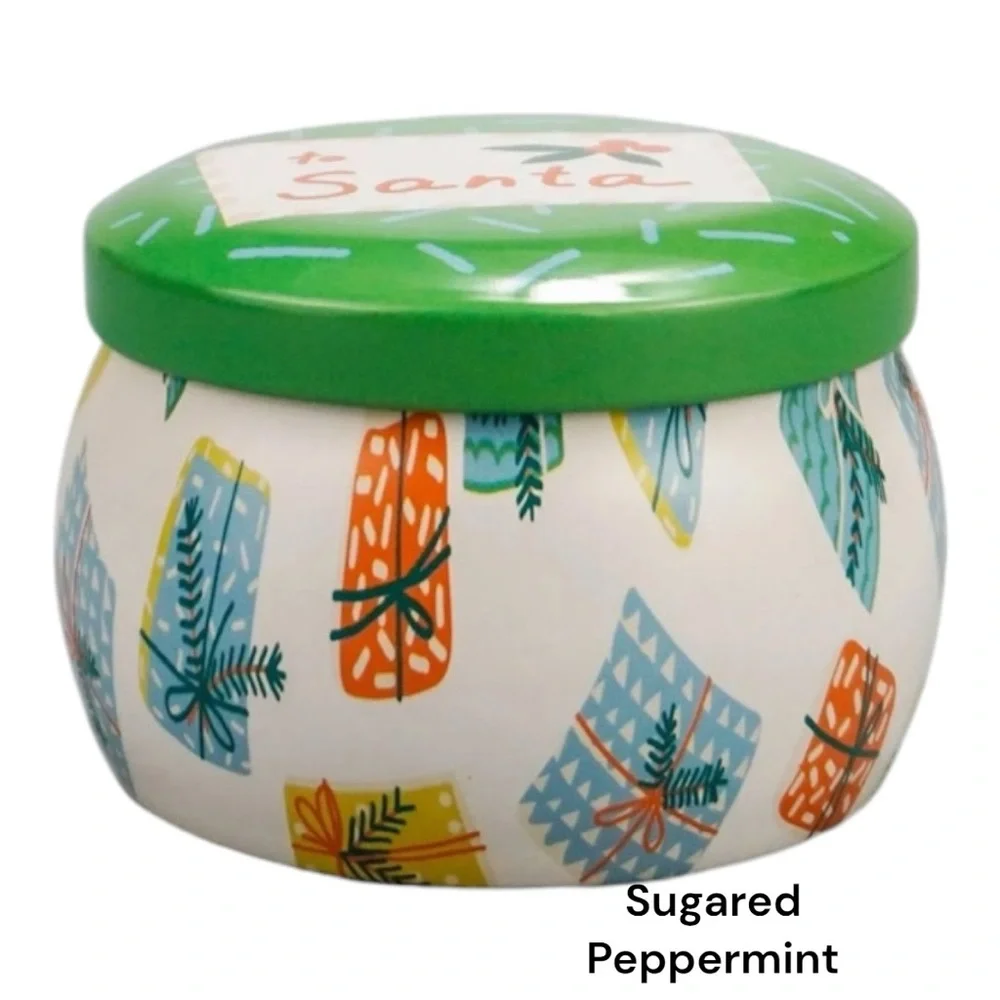 Target Holiday Scented Rounded Tin Holiday Candle Bundle of 4